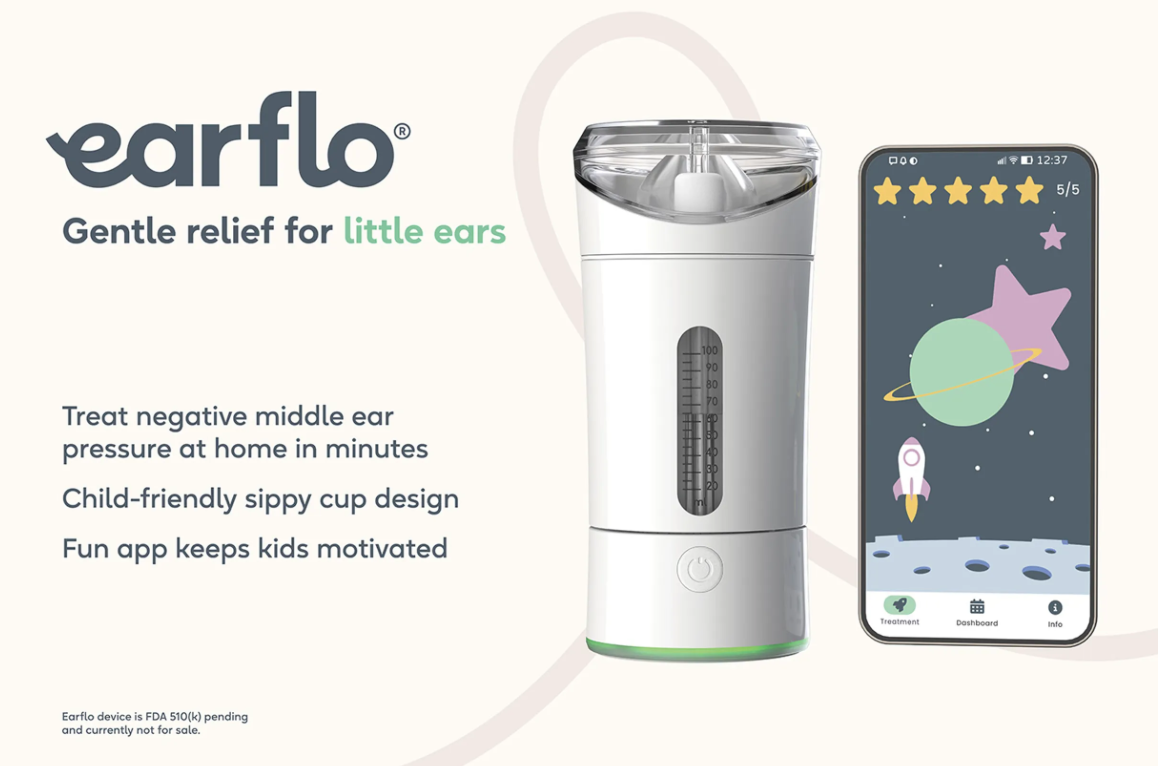 Прибор Earflo для терапии экссудативного отита в домашних условиях